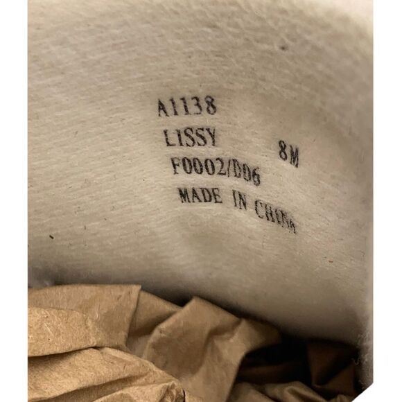 COACH Lissy ladies gold tone leather print sneakers US 8m - Picture 9 of 9